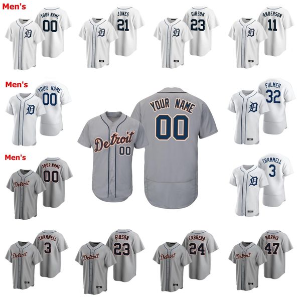custom college wear baseball jerseys youth kids miguel cabrera jersey 23 kirk gibson 3 alan trammell 47 jack morris al kaline sparky anderso, Black